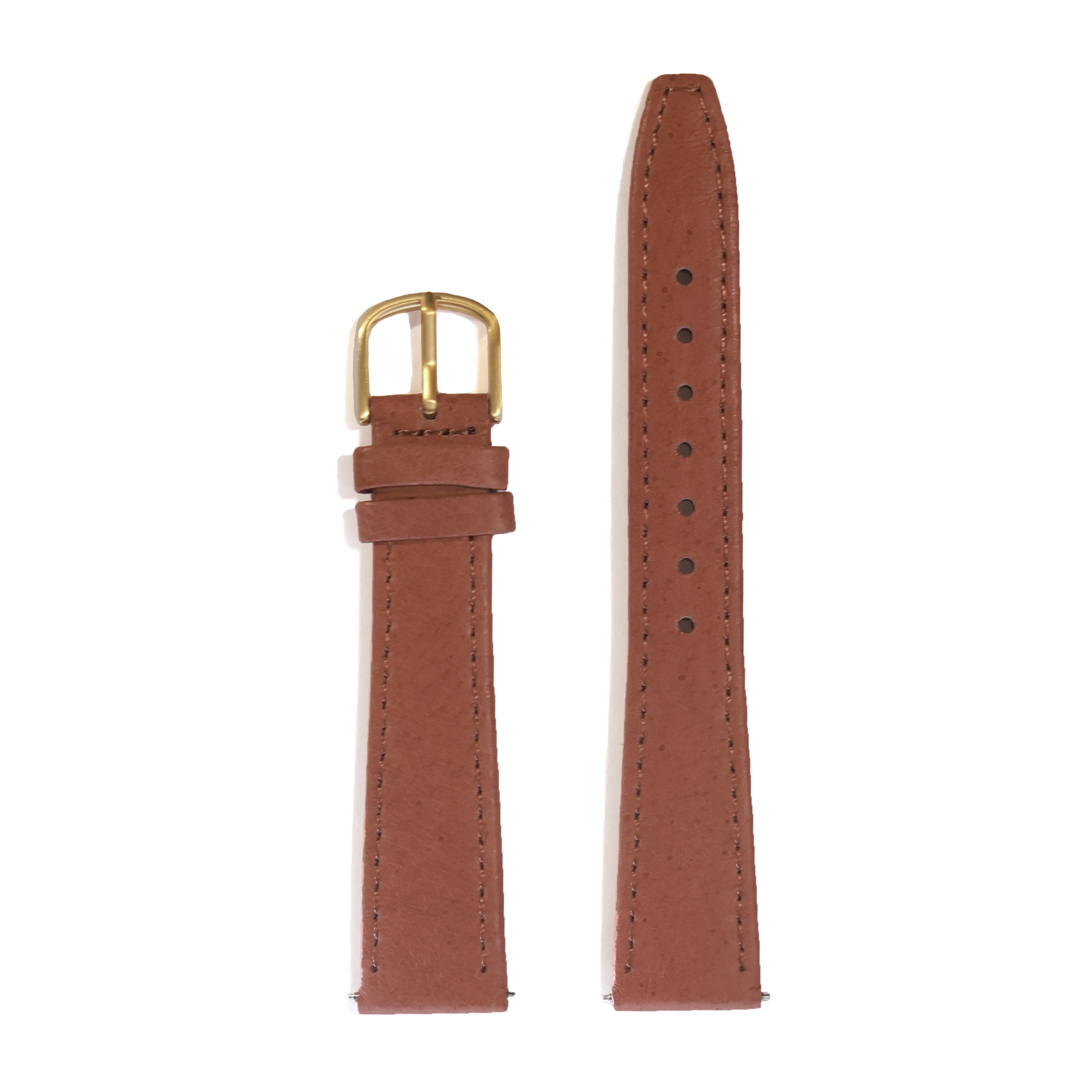 M&Co Brown Leather | Brass Buckle | 18mm