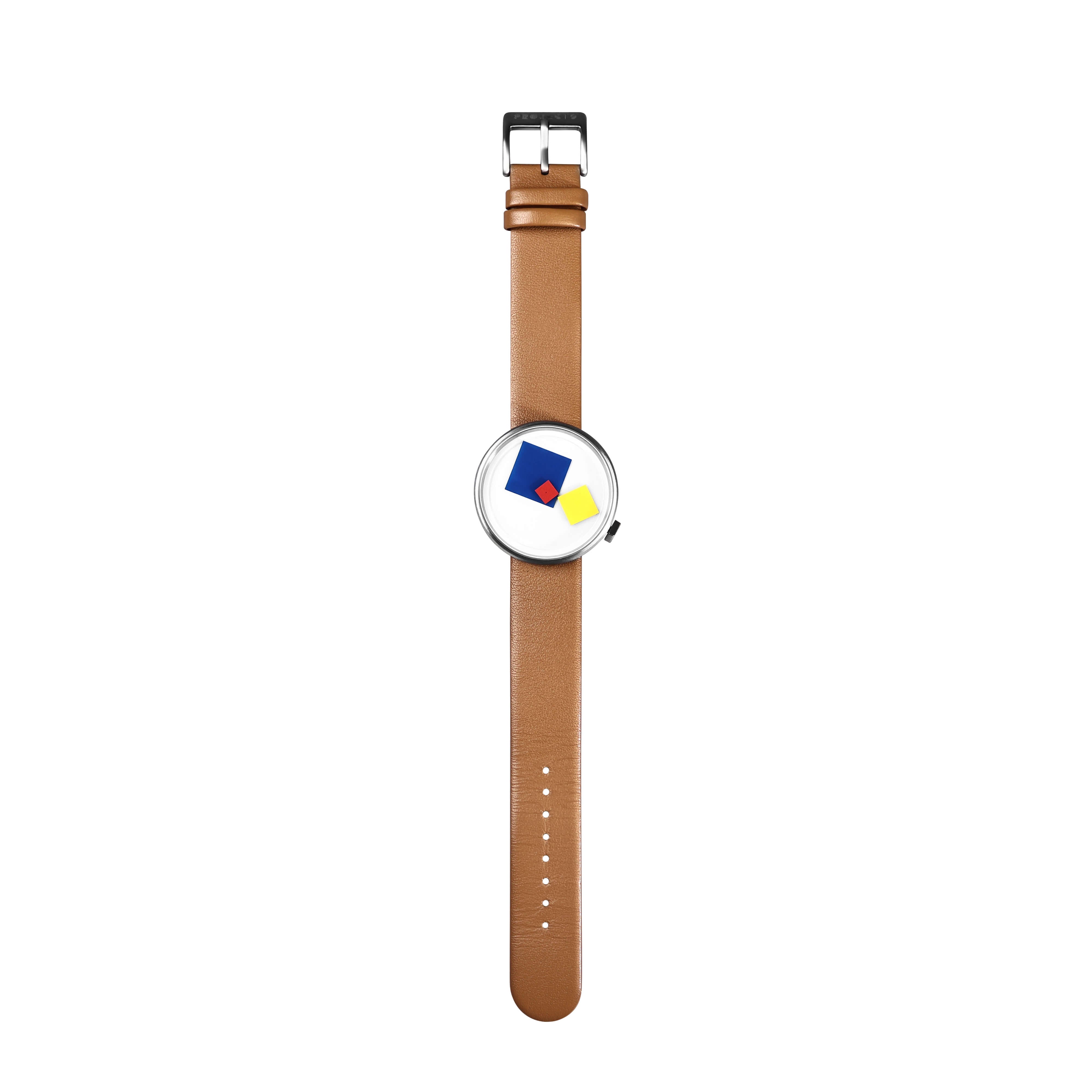 New Brown square shape simple and professional women Watch 21st century  Brown Leather strap Analog Watch -
