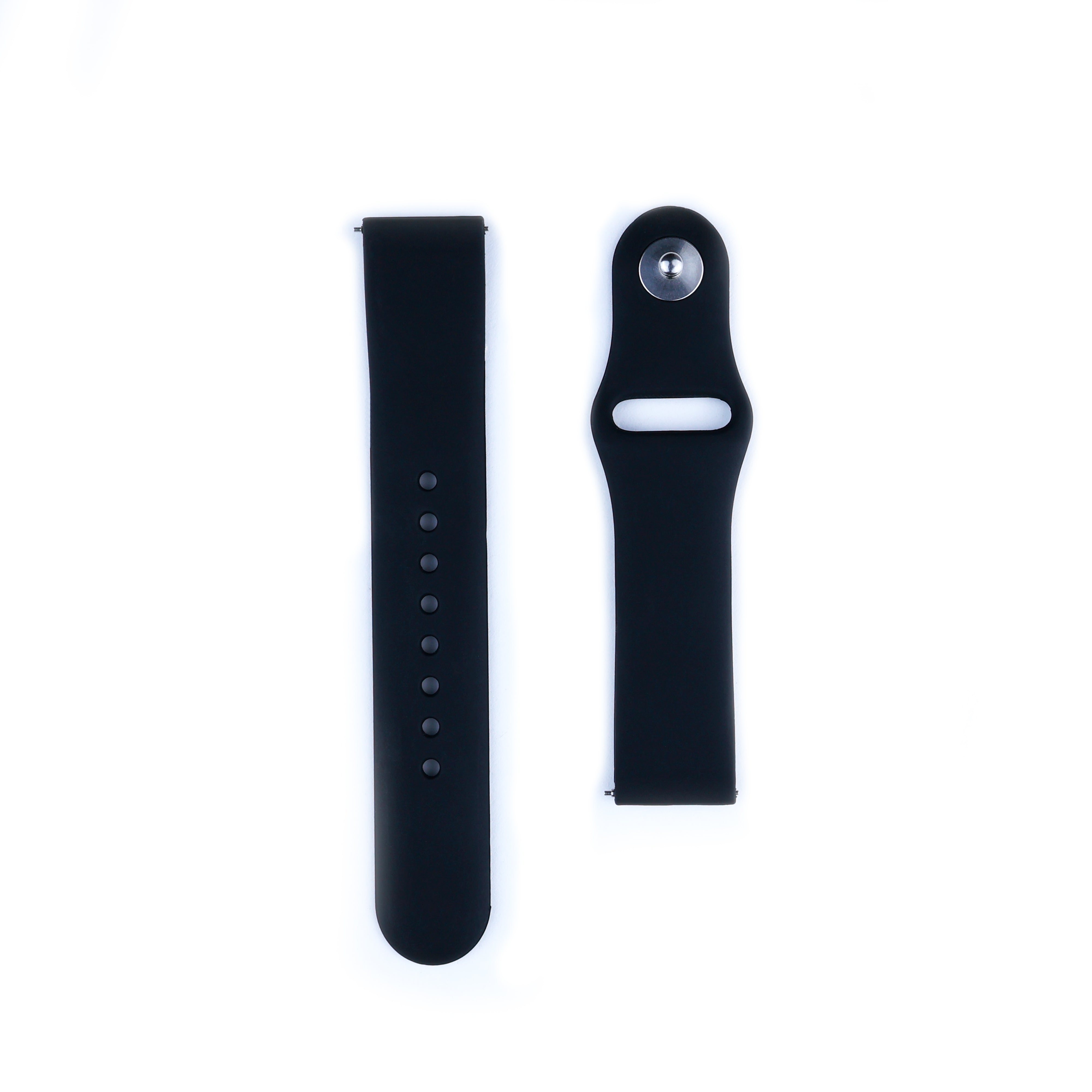 Black Silicone Band | 20mm - Projects Watches