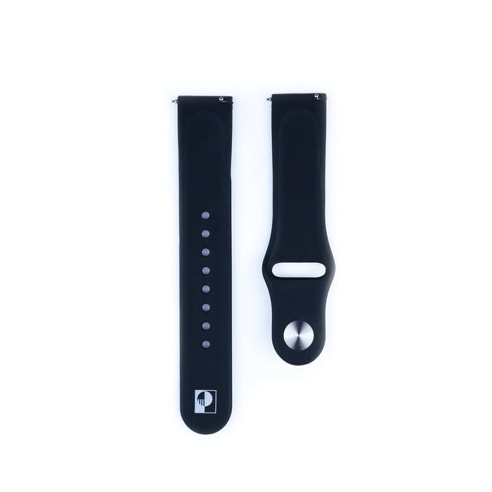 Black Silicone Band | 20mm - Projects Watches