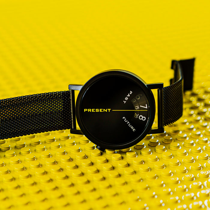 Past, Present & Future Black Mesh | 40mm - Projects Watches